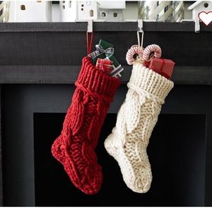 Pottery Barn Colossal Knit Stocking
